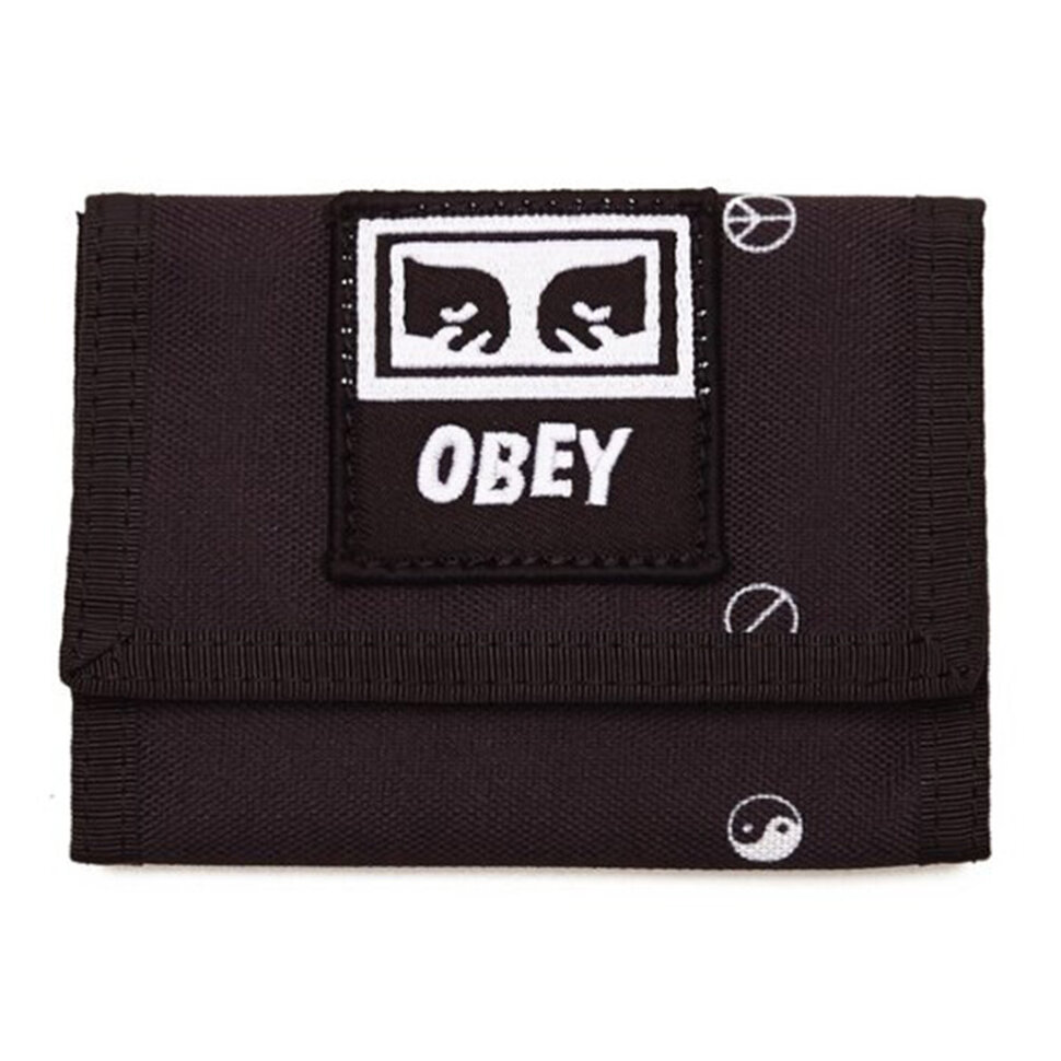 Бумажник OBEY Drop Out Tri Fold Wallet Symbol Black Multi 2020 193259000249