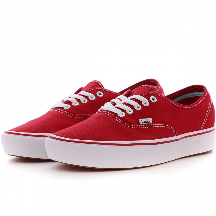 red vans all red