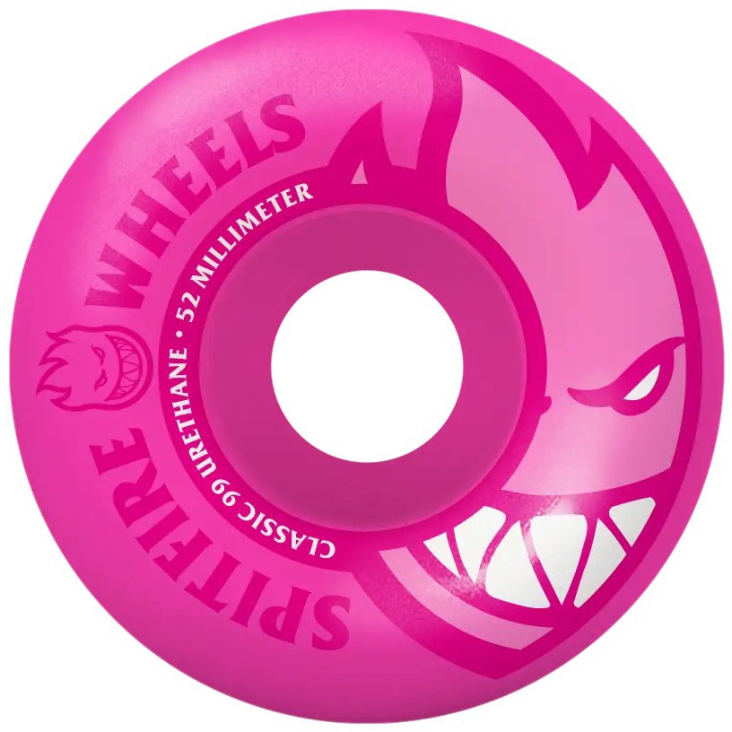 Колеса для скейтборда SPITFIRE Whl 99 Neon Bighead Pink 52MM 99A 2023