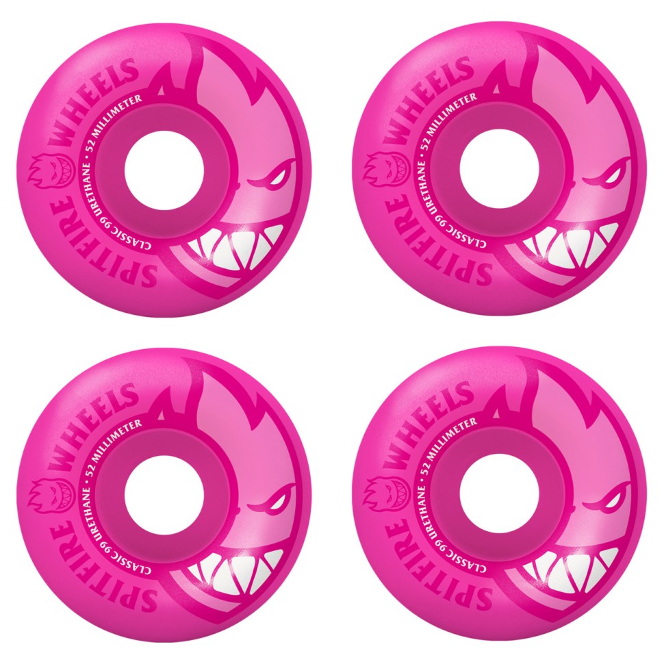 Колеса для скейтборда SPITFIRE Whl 99 Neon Bighead Pink 52MM 99A 2023 фото 2