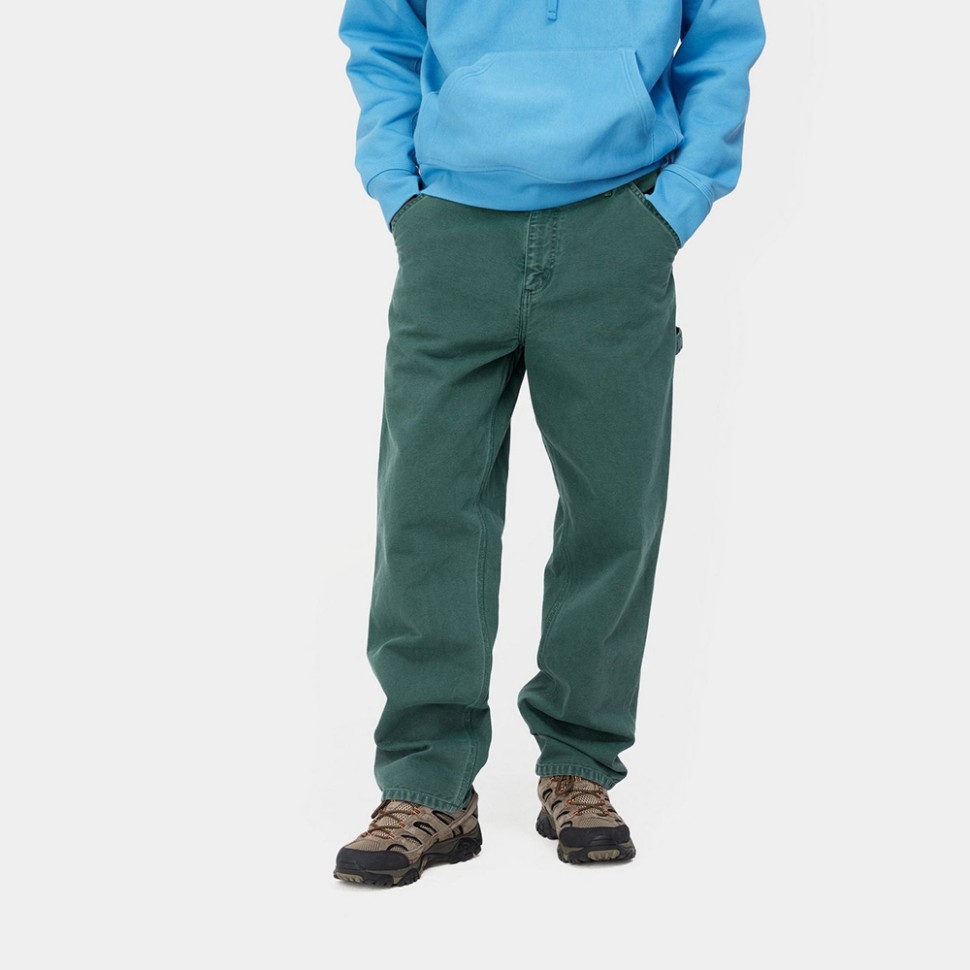 Брюки CARHARTT WIP Single Knee Pant Botanic Faded фото 3