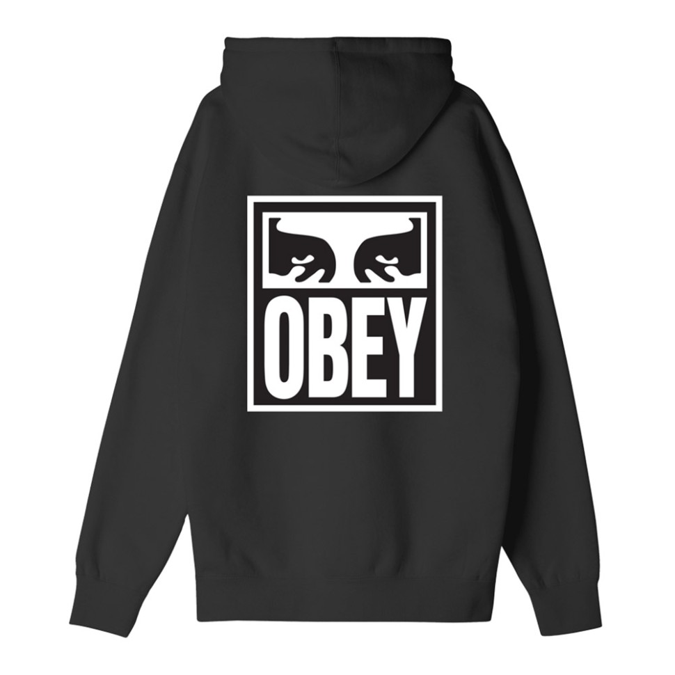 Худи OBEY Obey Eyes Icon Hood Black 2024 фото 2