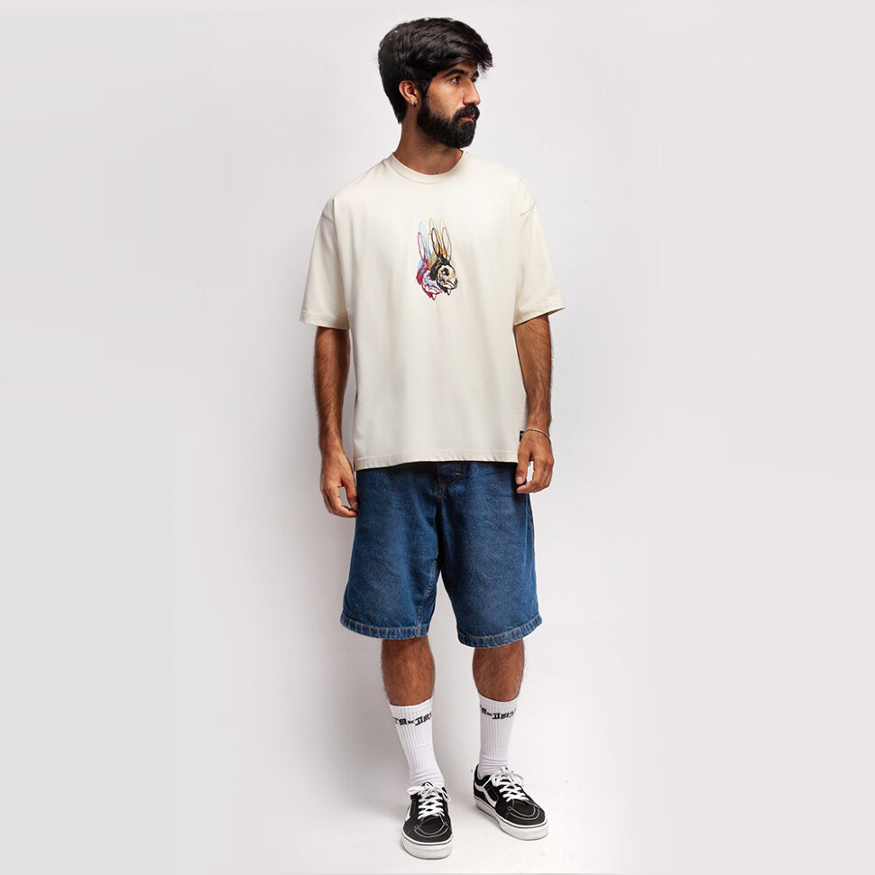 фото Футболка levis skate graphic box tee rabbit skull off white 2021 levi's®