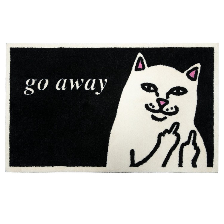 Коврик RIPNDIP Go Away Rug FW25 Black, фото 1