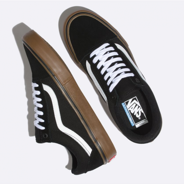 vans old skool black medium gum