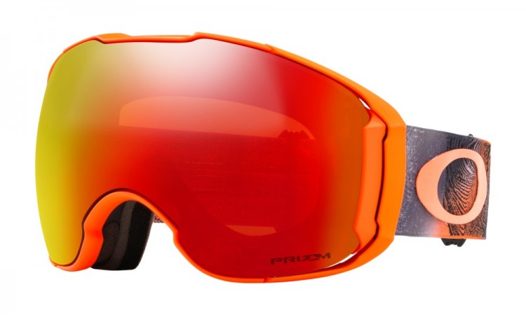 Маска горнолыжная OAKLEY Airbrake Xl Mystic Flow Neon Orange/Prizm Torch Iridium  - купить со скидкой