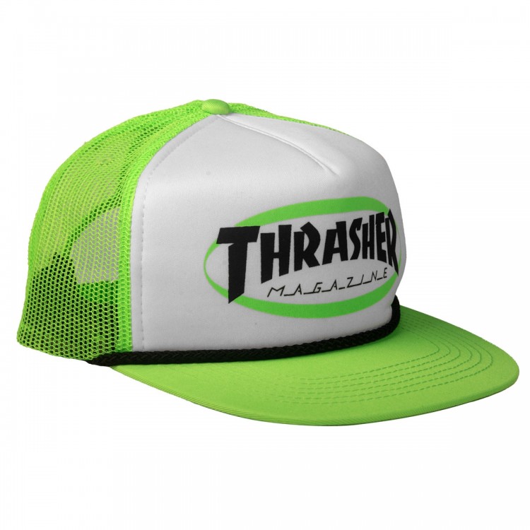 Кепка THRASHER Ellipse Mag Logo Trucker Rope Hat Green 2023, фото 1