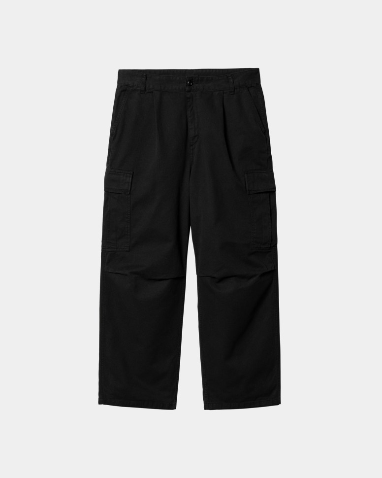  CARHARTT WIP Cole Cargo Pant Black Garment Dyed