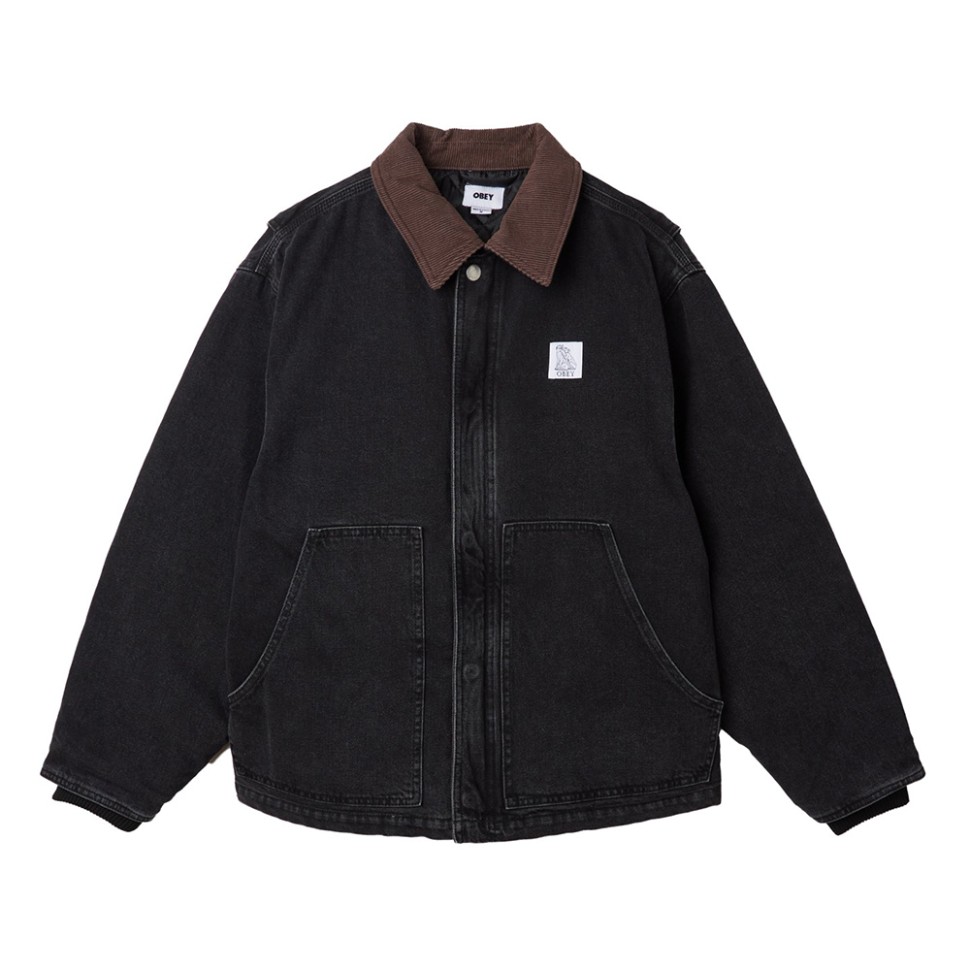 Куртка OBEY Work Around Jacket Faded Black 193259893742, размер M