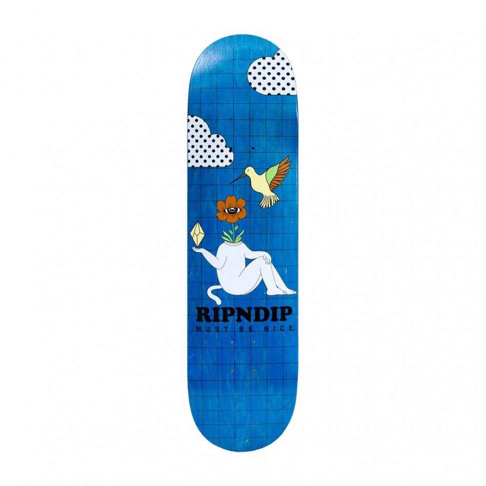 Дека для скейтборда RIPNDIP Window Daze Board Aqua 8.25 дюймов 2021 2000000546339 - фото 1
