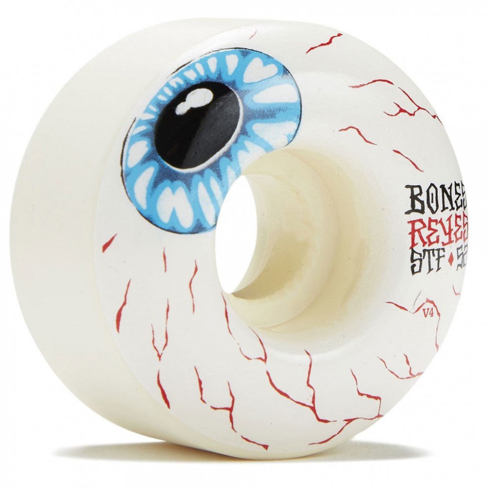 

Колеса для скейтборда BONES Reyes Eyeball V4 52 mm, Белый