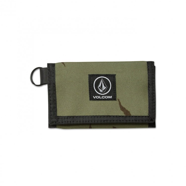 Кошелек VOLCOM Box Stone Wallet Army Green Combo 2020, фото 1