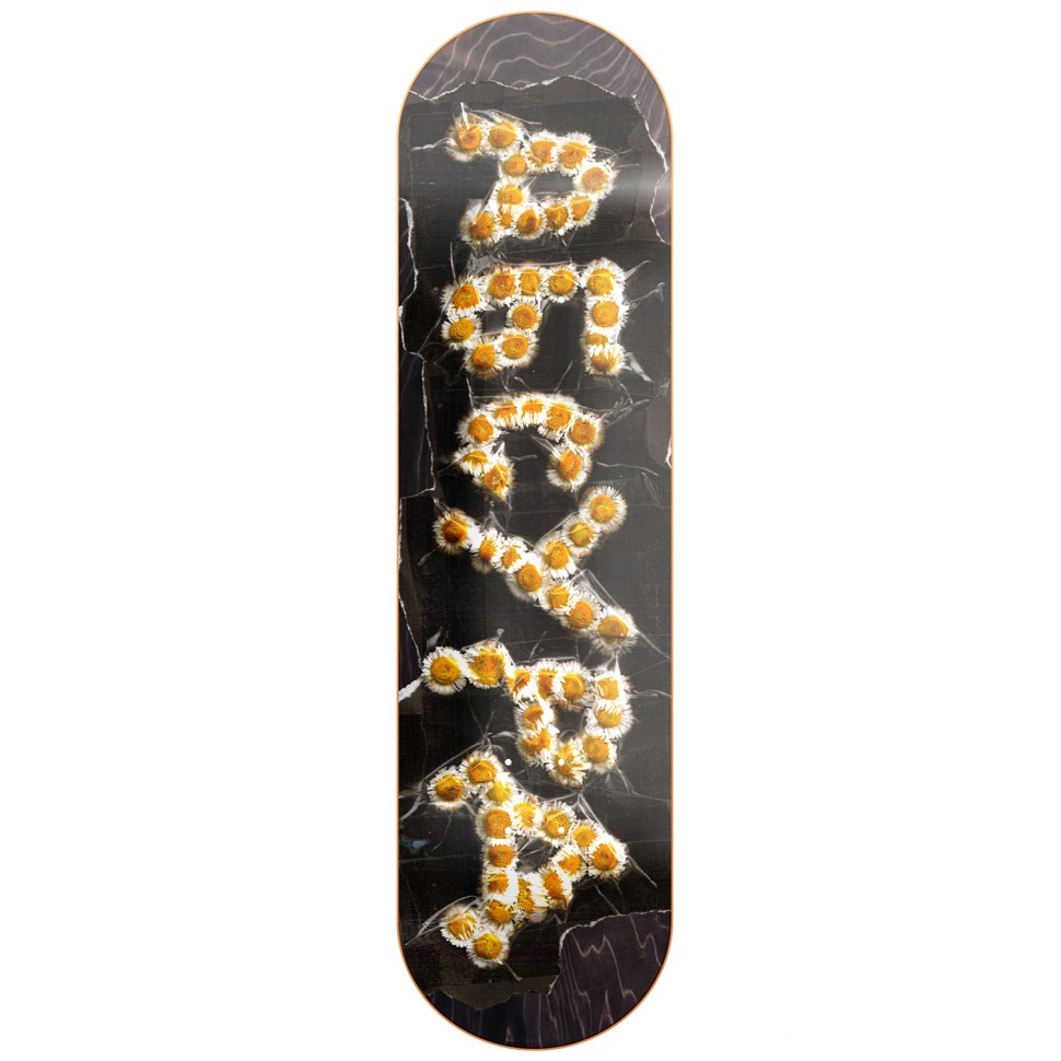 фото Дека для скейтборда абсурд ромашки black, natural 8.375 дюйм 2023