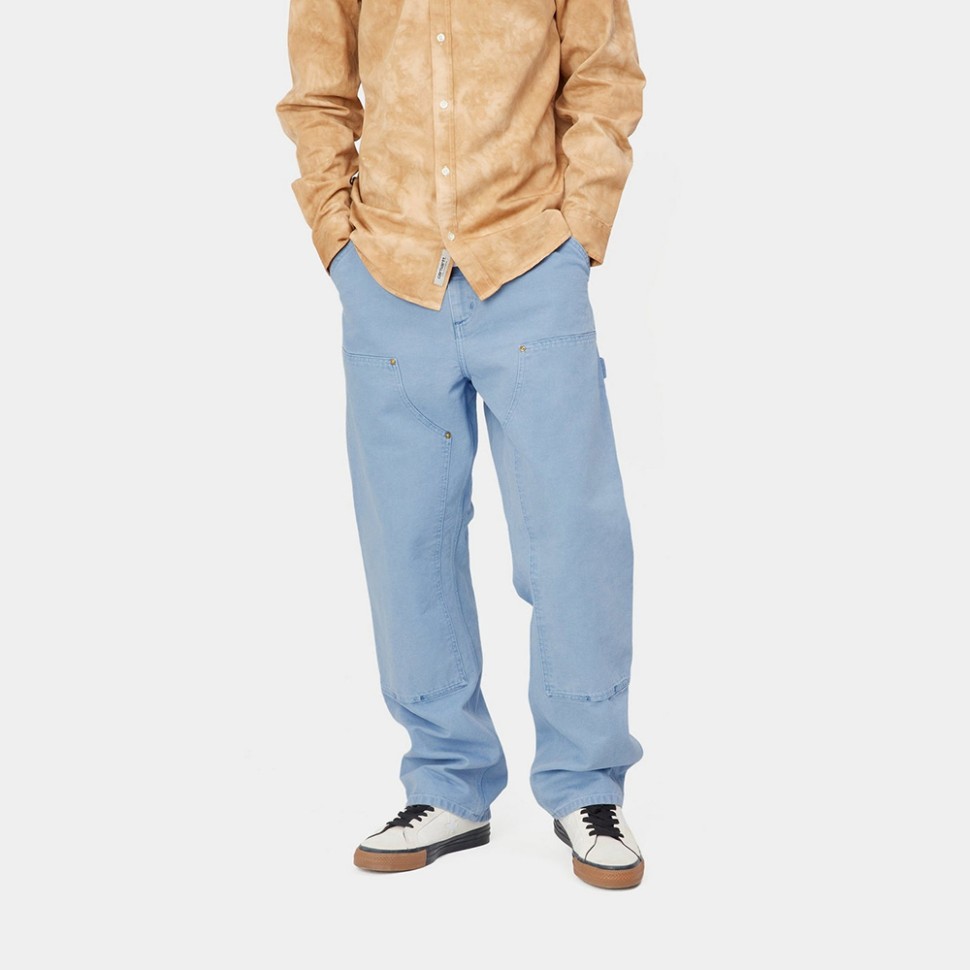Брюки CARHARTT WIP Double Knee Pant Piscine Faded фото 3