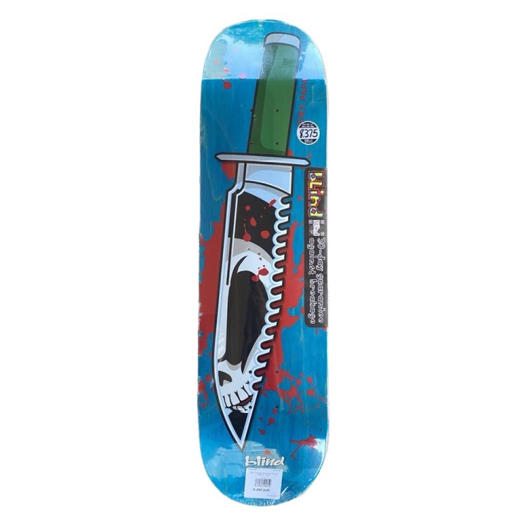 Дека для скейтборда BLIND Papa Reaper Knife Teal 8.375 дюйм, фото 1