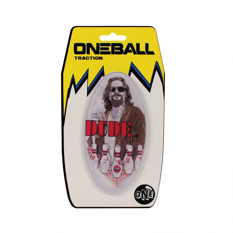 Наклейка на доску ONEBALL Traction - The Dude 765857243184, цвет белый - фото 2