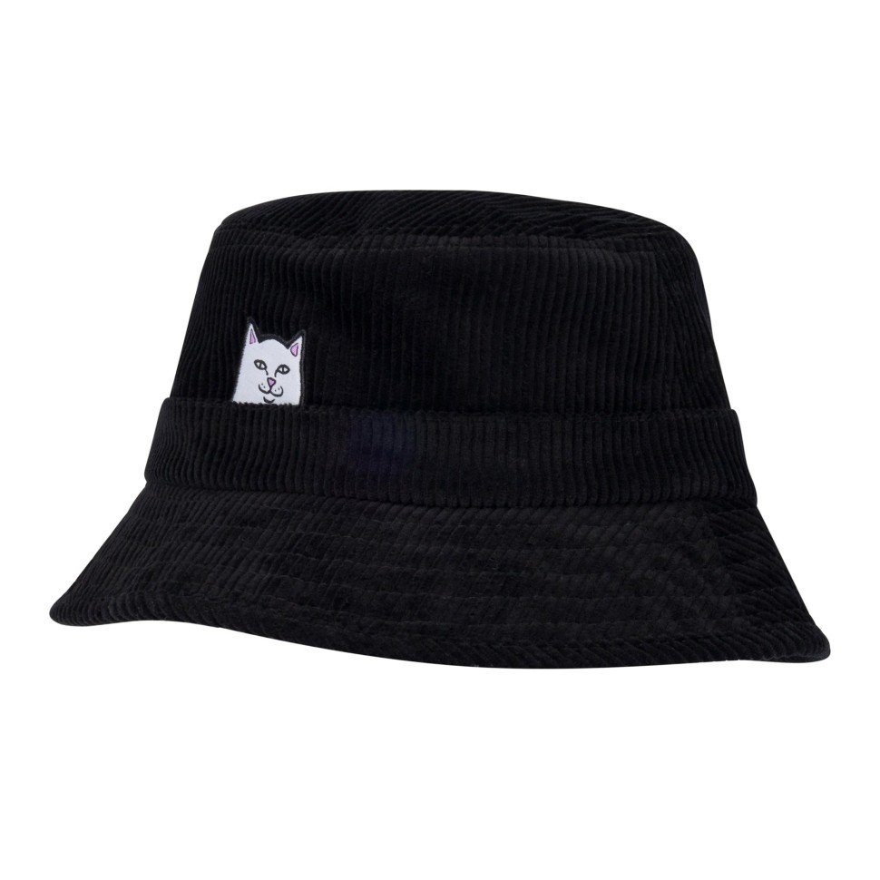 Кепка RIPNDIP Lord Nermal Corduroy Bucket Hat Black