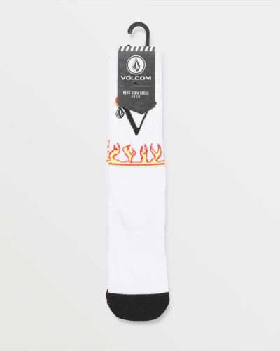 Носки VOLCOM Fergadelic Sock Pr FW25 White, фото 2