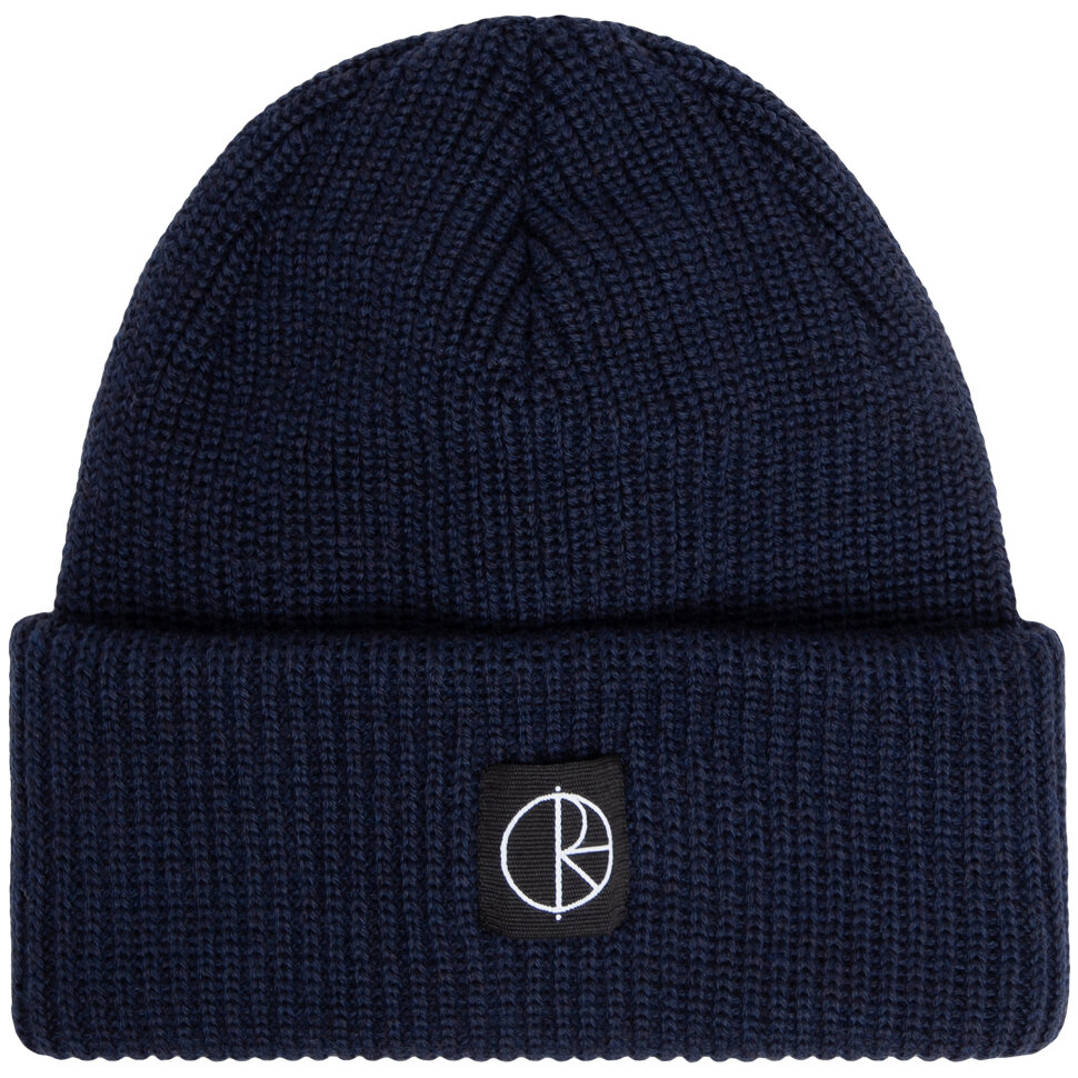 фото Шапка polar skate co. double fold merino beanie navy 2022