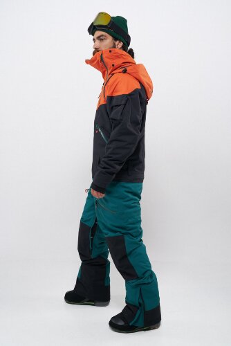 Комбинезон для сноуборда мужской COOL ZONE Kite Рыжий-Черный-Болотный, фото 3