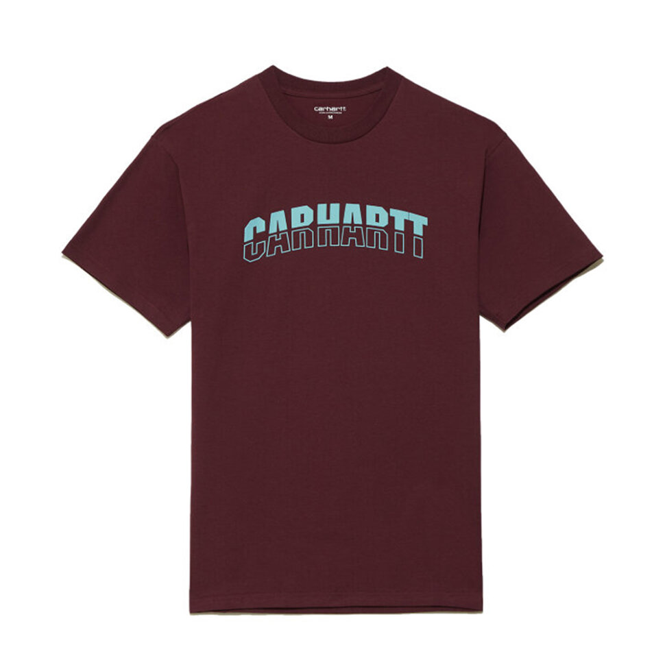 

Футболка CARHARTT WIP S/S District T-Shirt Shiraz/Window 2020, Бордовый
