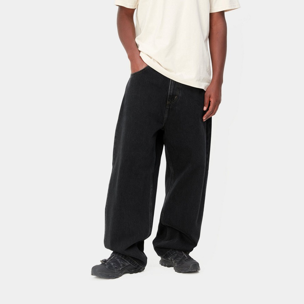 Джинсы CARHARTT WIP Brandon Pant Black Stone Washed фото 3