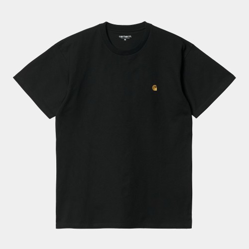 Футболка CARHARTT WIP S/S Chase T-Shirt SS24 Black / Gold, фото 1