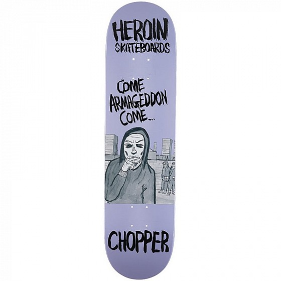 

Дека для скейтборда HEROIN Wordsmith Deck 8", Фиолетовый;серый;сиреневый