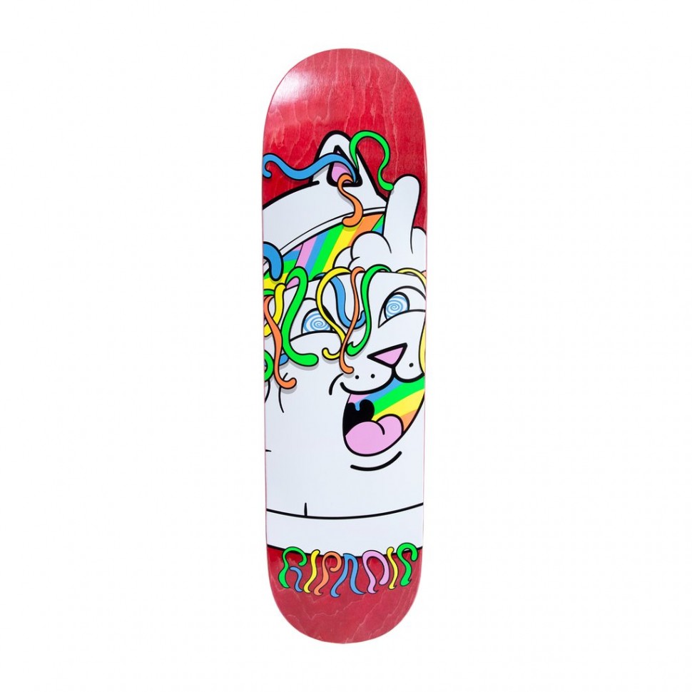 фото Дека для скейтборда ripndip acid playdo board red 8.25 дюймов 2021