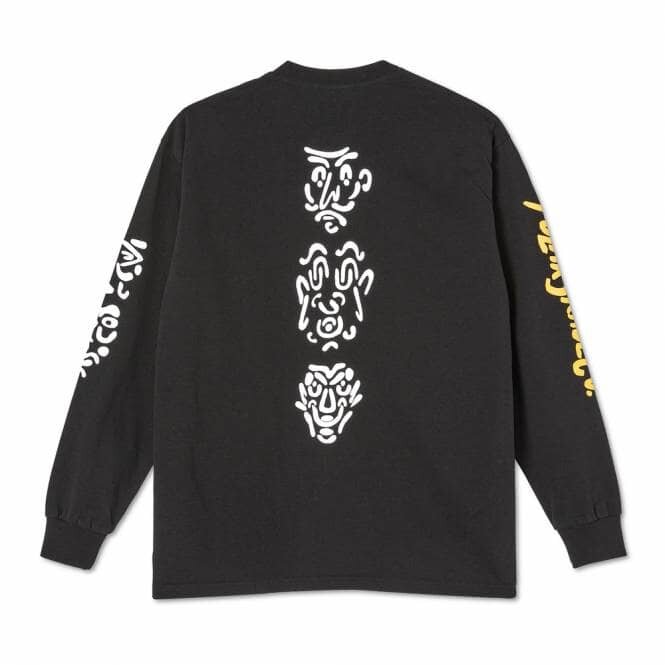 Лонгслив POLAR SKATE CO. Facescape Longsleeve Black 2022 фото 2