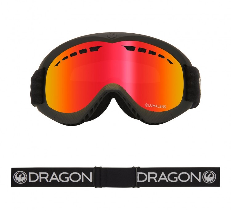 Маска горнолыжная DRAGON Dxs Black/Ll Red Ion, фото 2