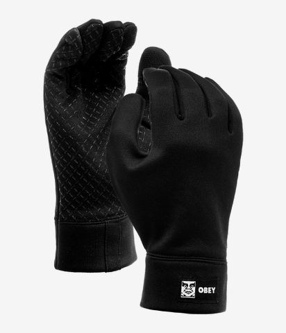Перчатки OBEY Bold Gloves BLACK 2021, фото 3