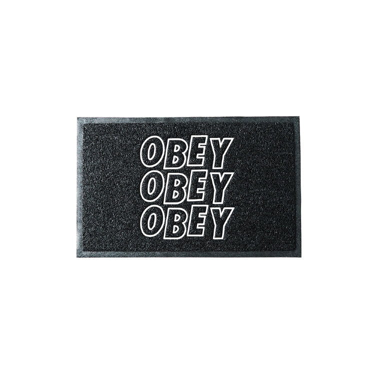 Коврик OBEY Jumble Stacks Doormat Black 2021, фото 1
