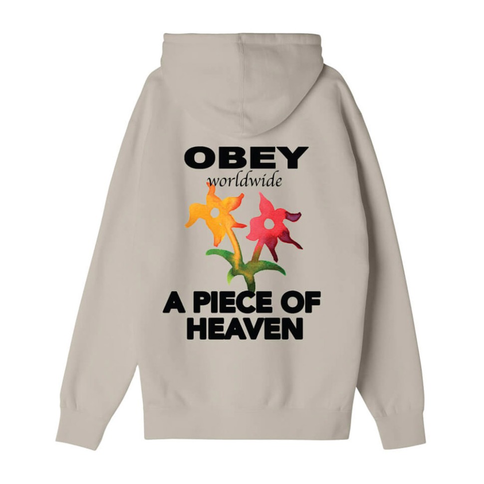Худи OBEY A Piece Of Heaven Silver Grey 2024 фото 2
