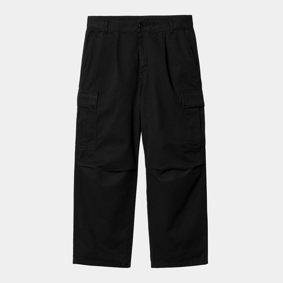 Брюки CARHARTT WIP Cole Cargo Pant Black (Garment Dyed)