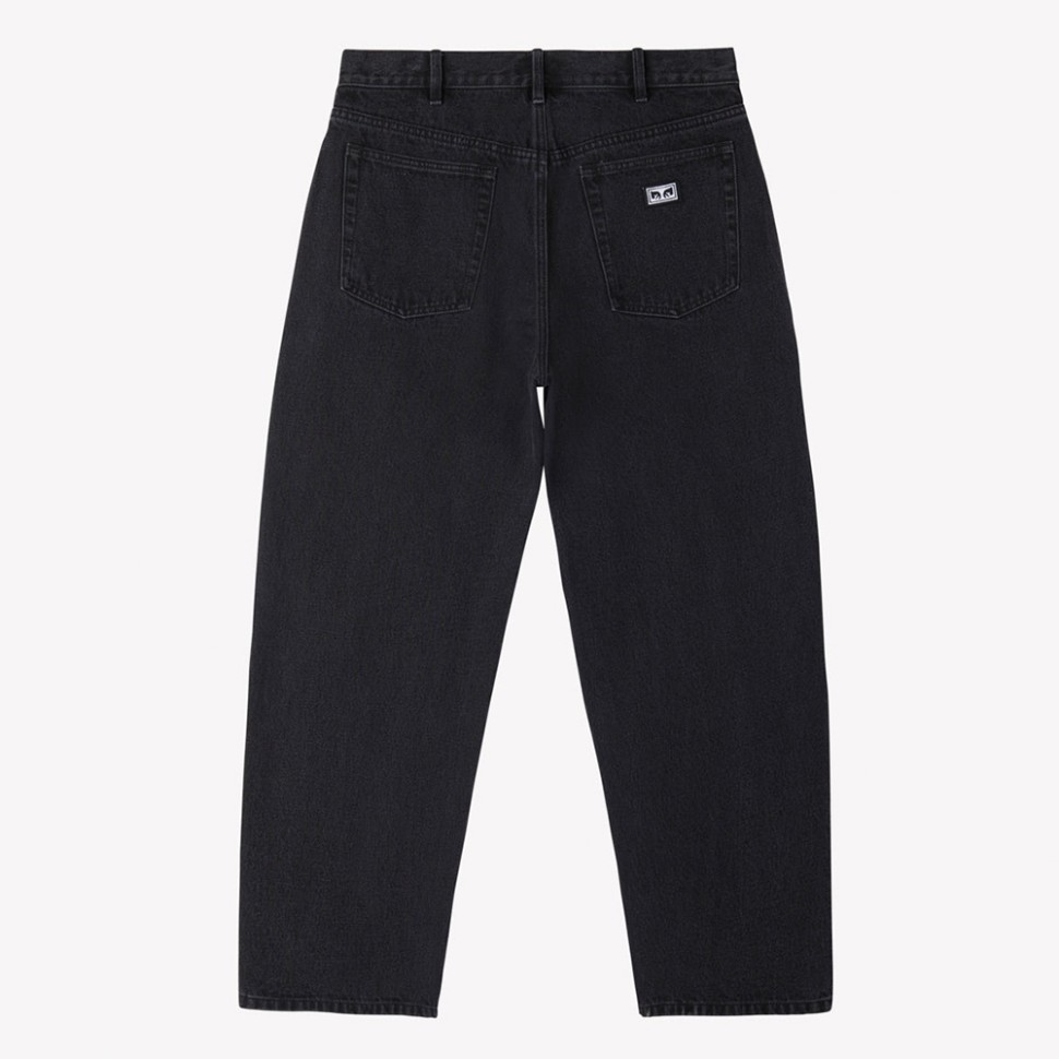 Джинсы OBEY Bigwig Baggy Denim Faded Black фото 2