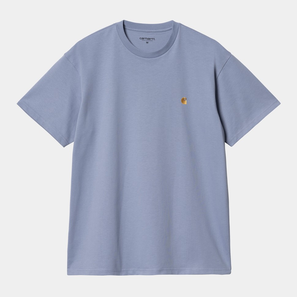 Футболка CARHARTT WIP S/S Chase T-Shirt SS24 Charm Blue / Gold