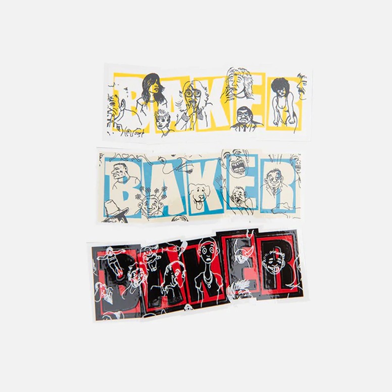 Наклейка BAKER Brand Logo Sketch Sticker  2022