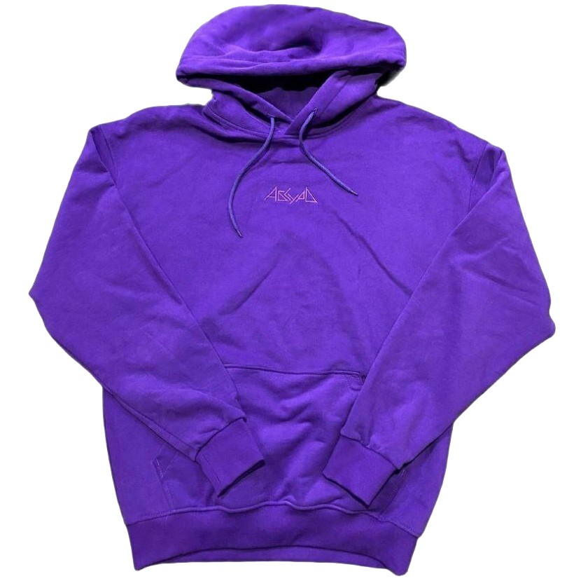 Толстовка с капюшоном АБСУРД Лого Вышивка Фиолетовая 2023 2000000700342, размер S - фото 1