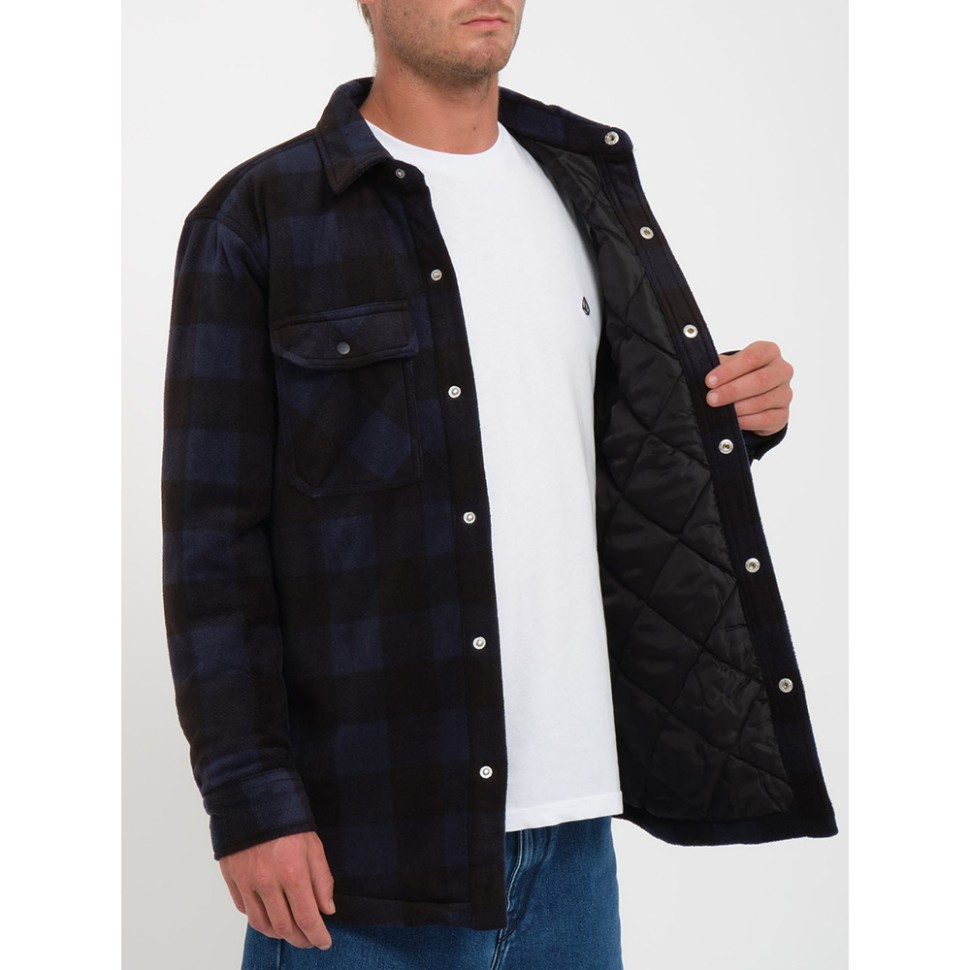 Рубашка VOLCOM Bowered Fleece Ls Navy фото 3