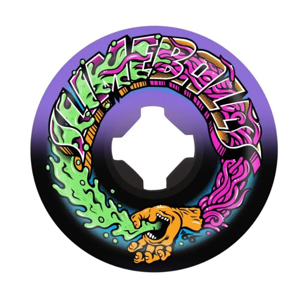 фото Колеса для скейтборда santa cruz greetings speed balls purple black 53mm 99a 2021