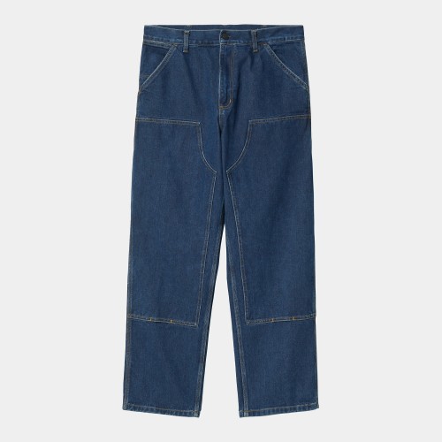 Джинсы CARHARTT WIP Double Knee Pant SS24 Blue (Stone Washed), фото 1