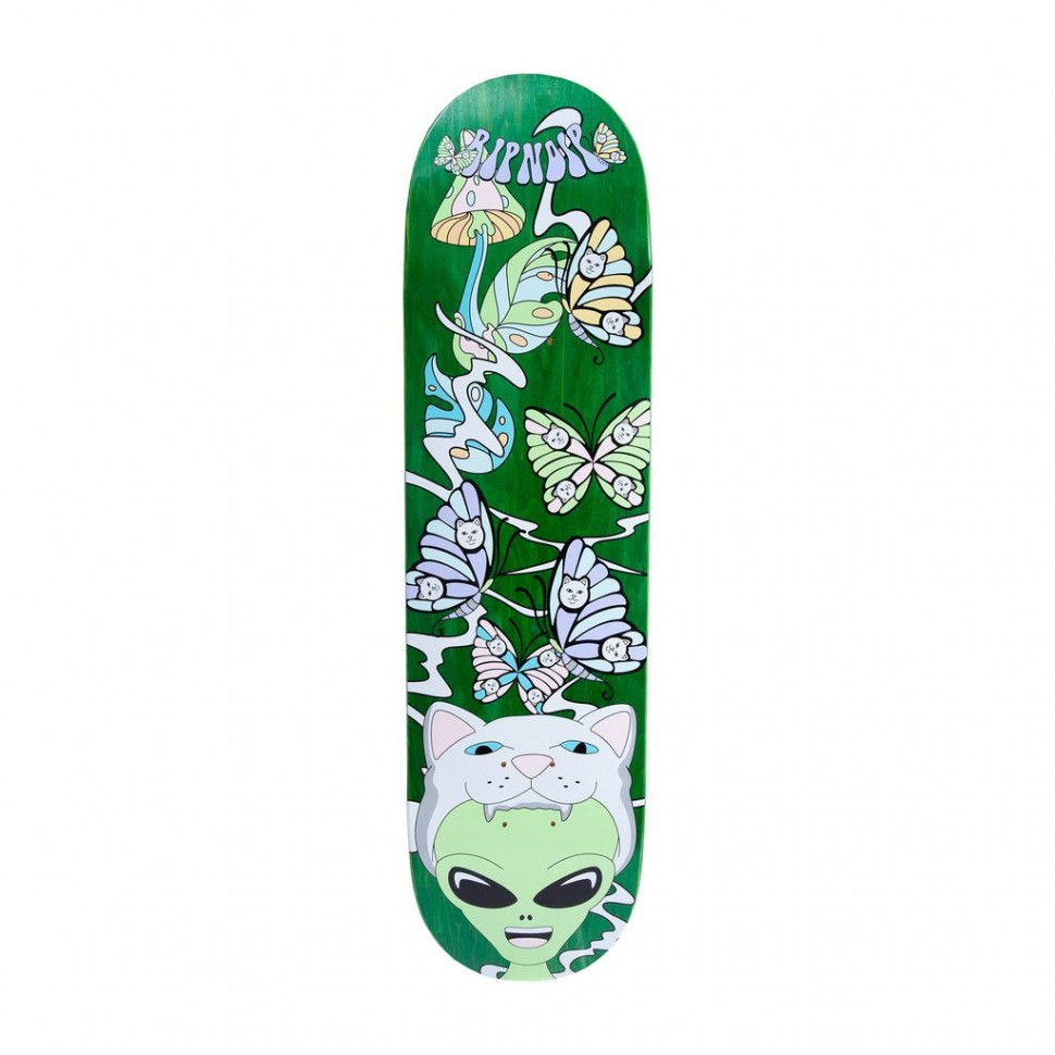 фото Дека для скейтборда ripndip think factory board green 8.25 дюймов 2021