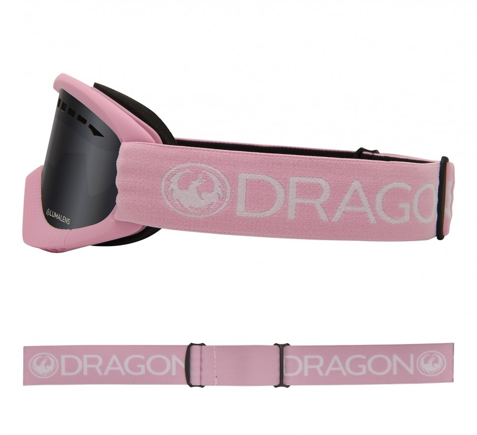 фото Маска горнолыжная dragon dxs pink/ll dark smoke