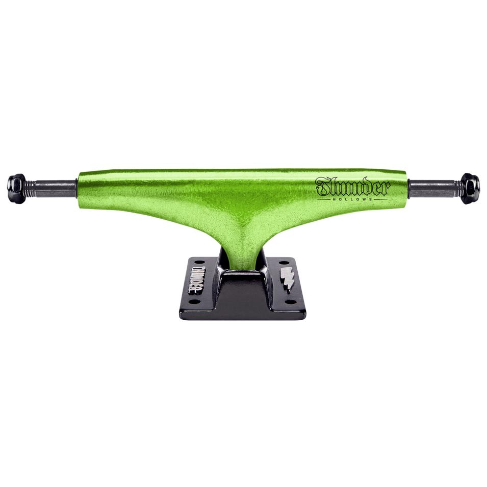 Подвески для скейтборда THUNDER TRUCKS Metallic Script Hollow Lights Green/Black 147 мм 2022 888560265165