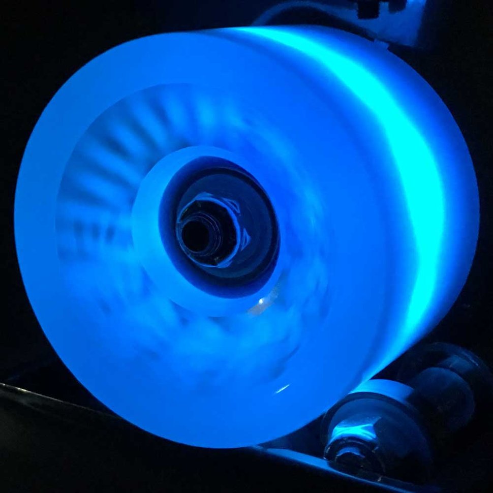 фото Колеса для лонгборда sunset skateboards conical longboard wheel set with abec9 ss blue 65 mm