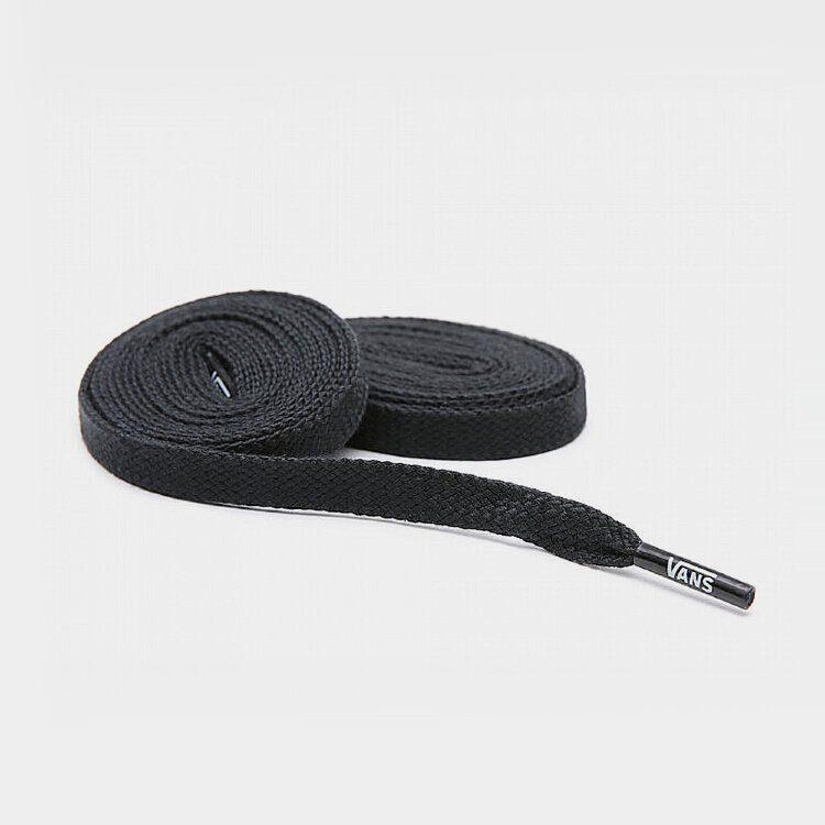 Black and cheap white vans laces