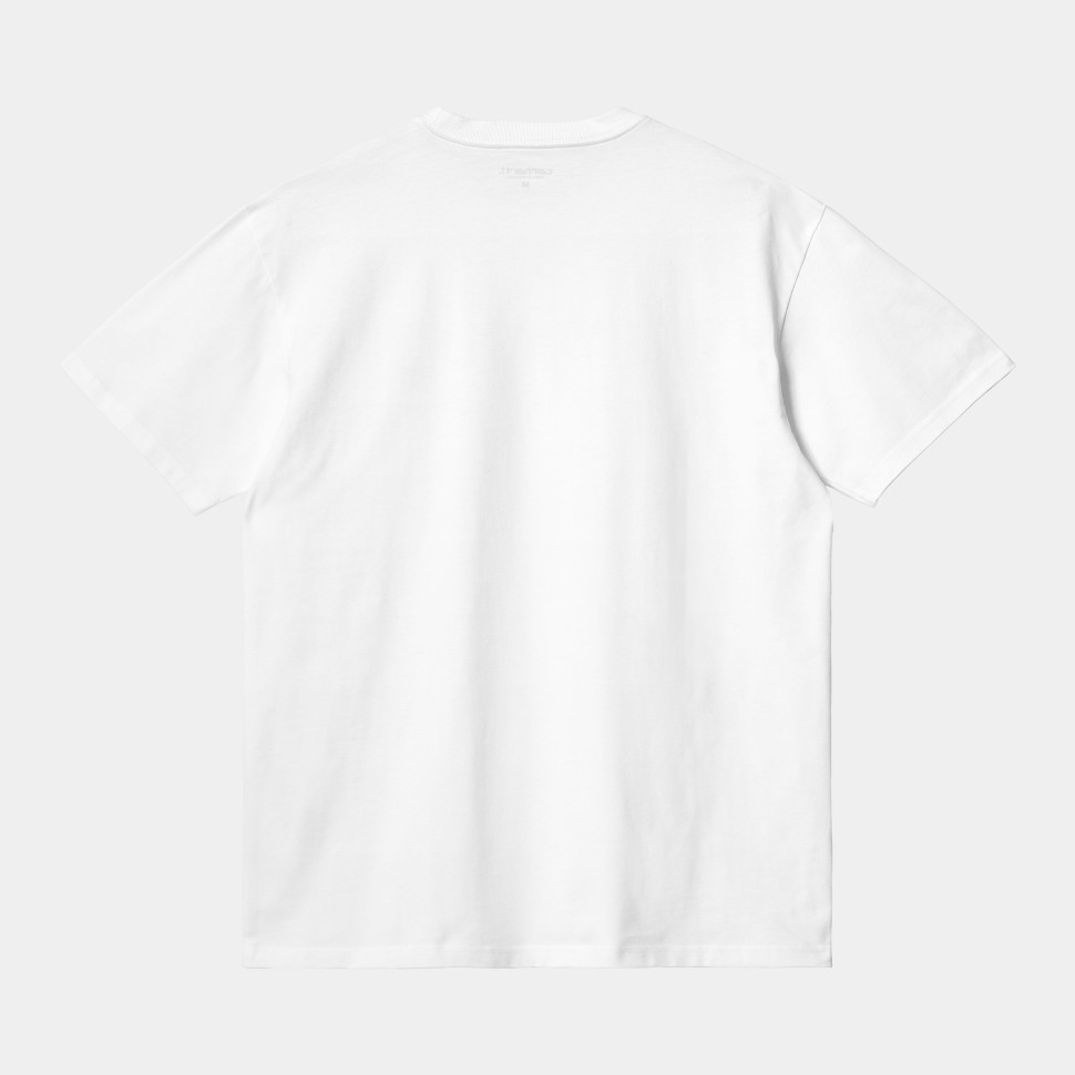 Футболка CARHARTT WIP S/S Chase T-Shirt SS24 White / Gold фото 2