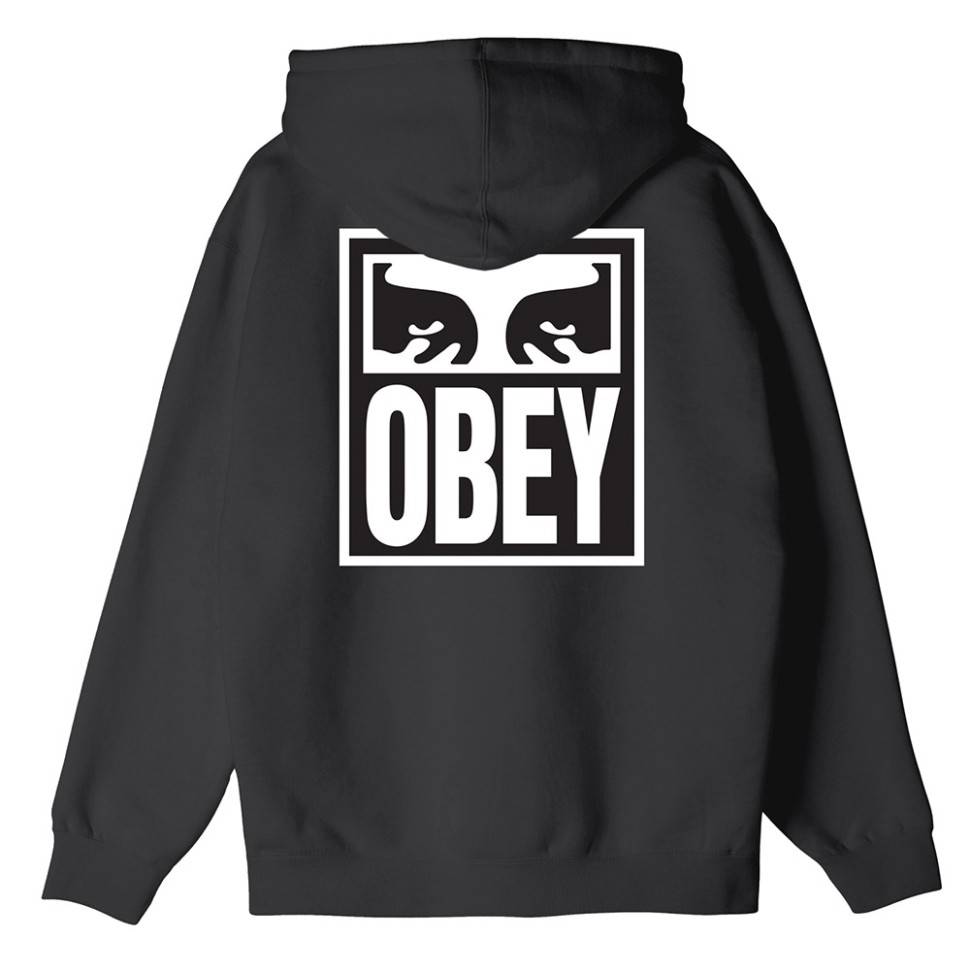 Худи на молнии OBEY Obey Eyes Icon Zip Black 2024 фото 2