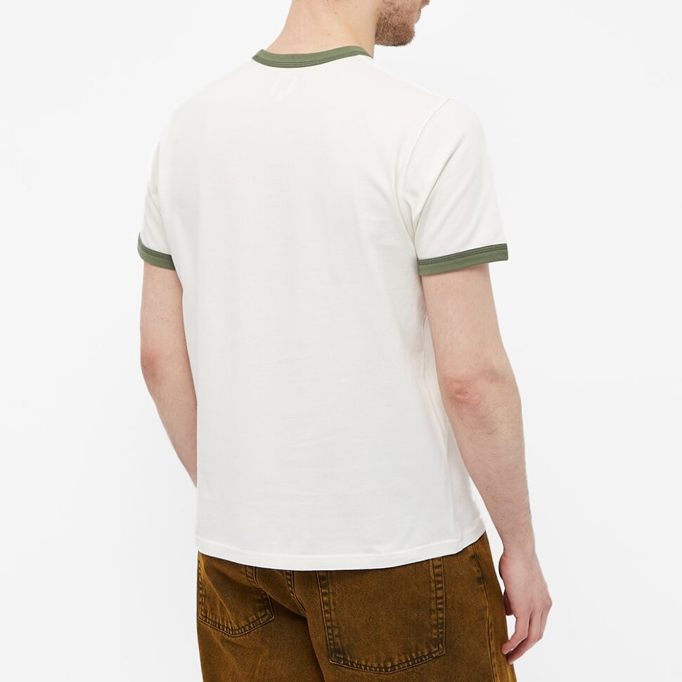 Футболка POLAR SKATE CO. Rios Ringer Tee Cloud White/Khaki 2022 фото 2
